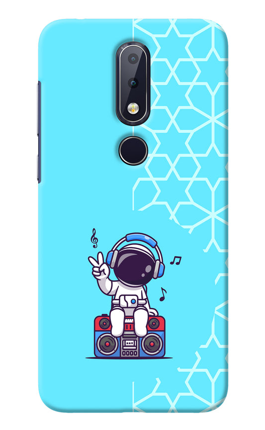 Cute Astronaut Chilling Nokia 6.1 plus Back Cover