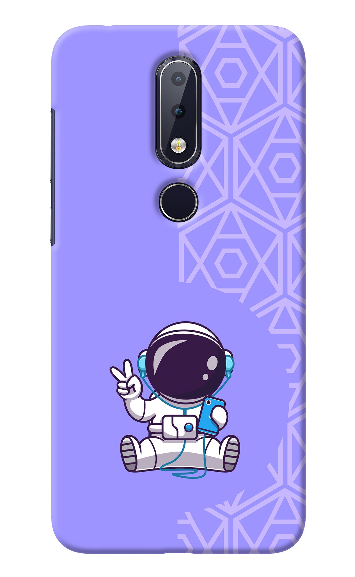 Cute Astronaut Chilling Nokia 6.1 plus Back Cover