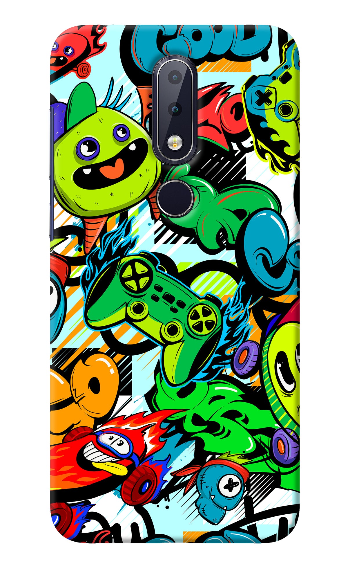Game Doodle Nokia 6.1 plus Back Cover
