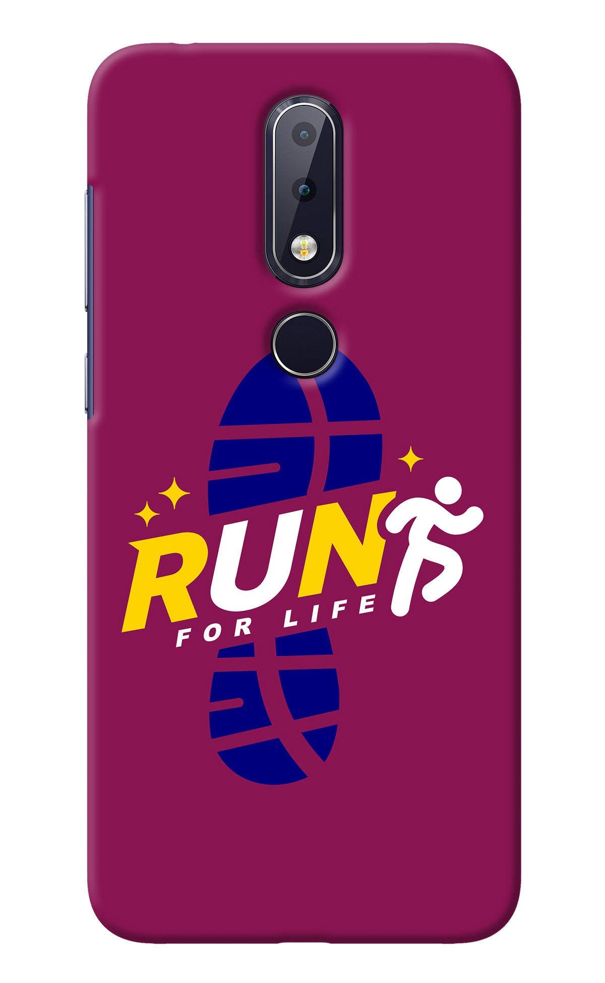 Run for Life Nokia 6.1 plus Back Cover