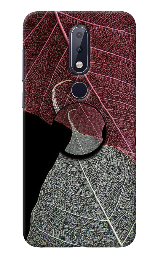 Leaf Pattern Nokia 6.1 plus Pop Case