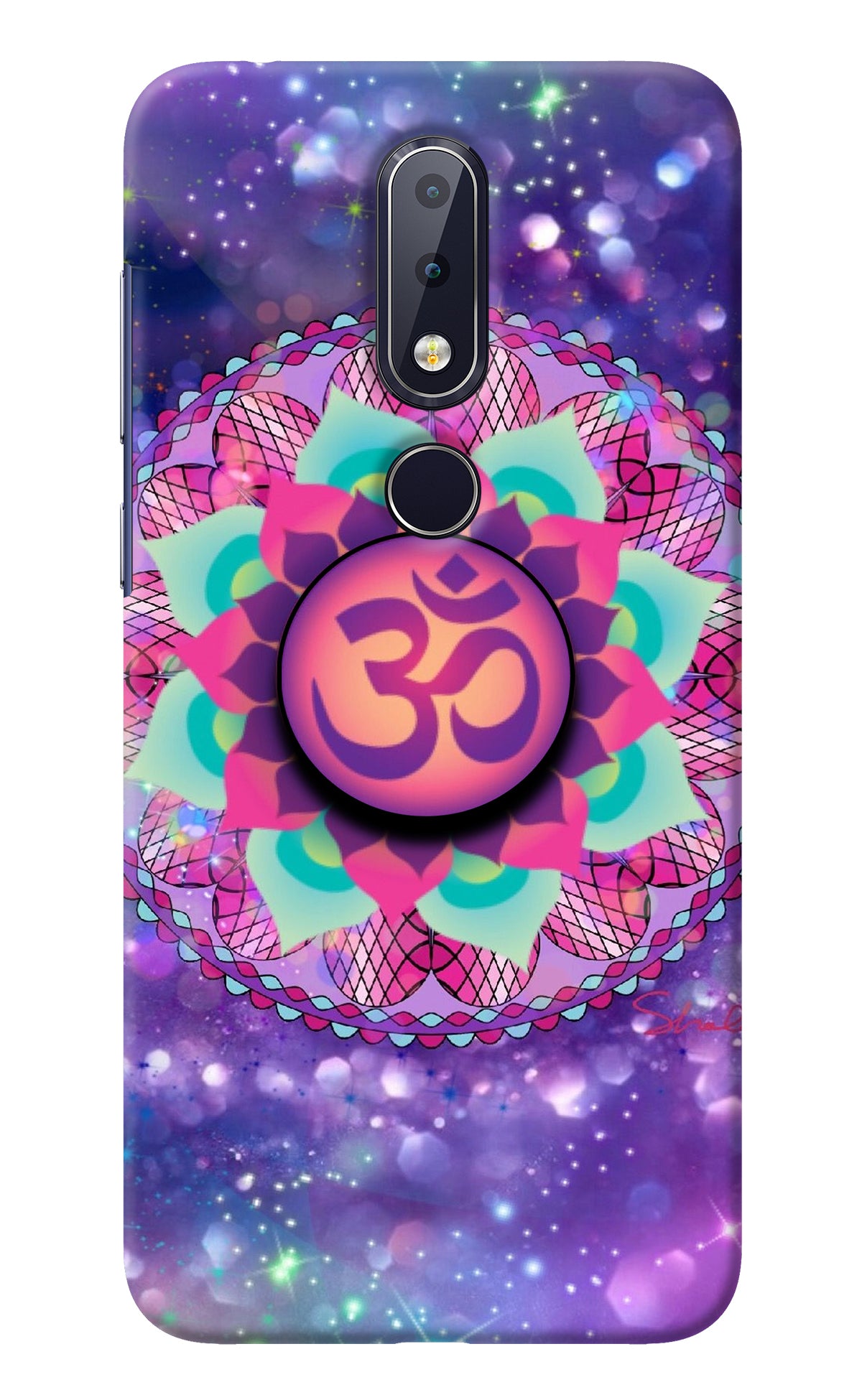 Om Purple Nokia 6.1 plus Pop Case