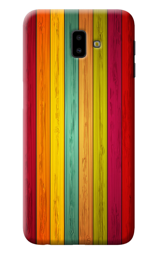 Multicolor Wooden Samsung J6 plus Back Cover