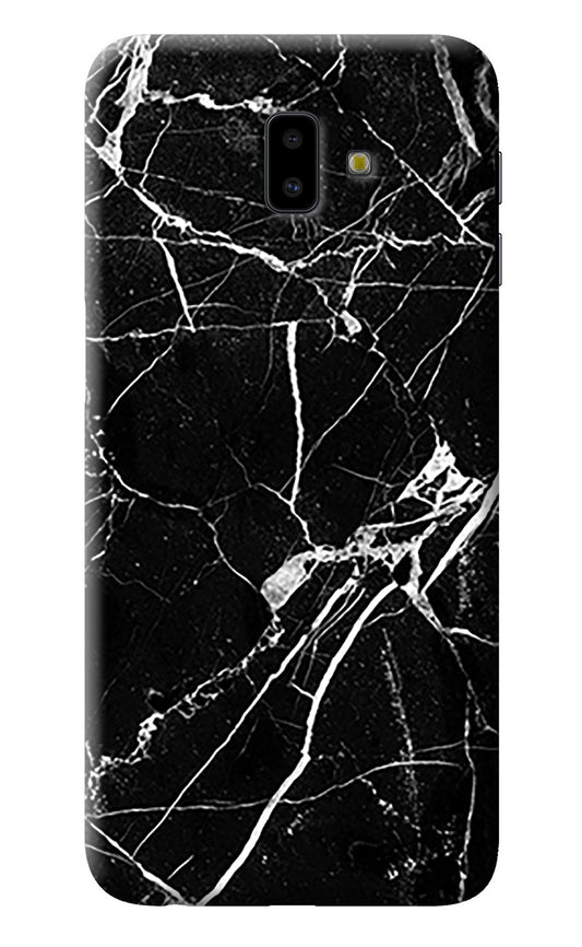Black Marble Pattern Samsung J6 plus Back Cover