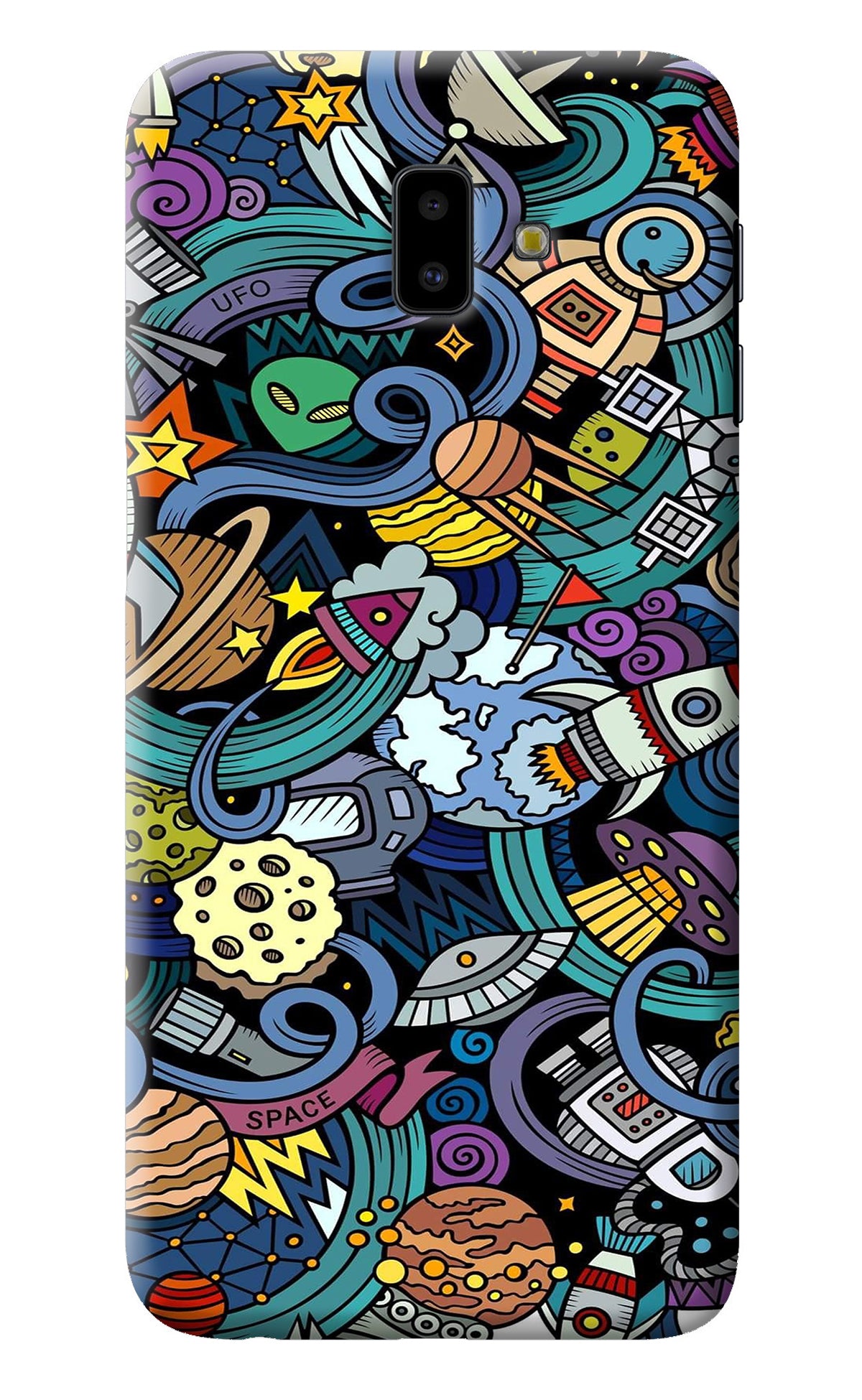 Space Abstract Samsung J6 plus Back Cover