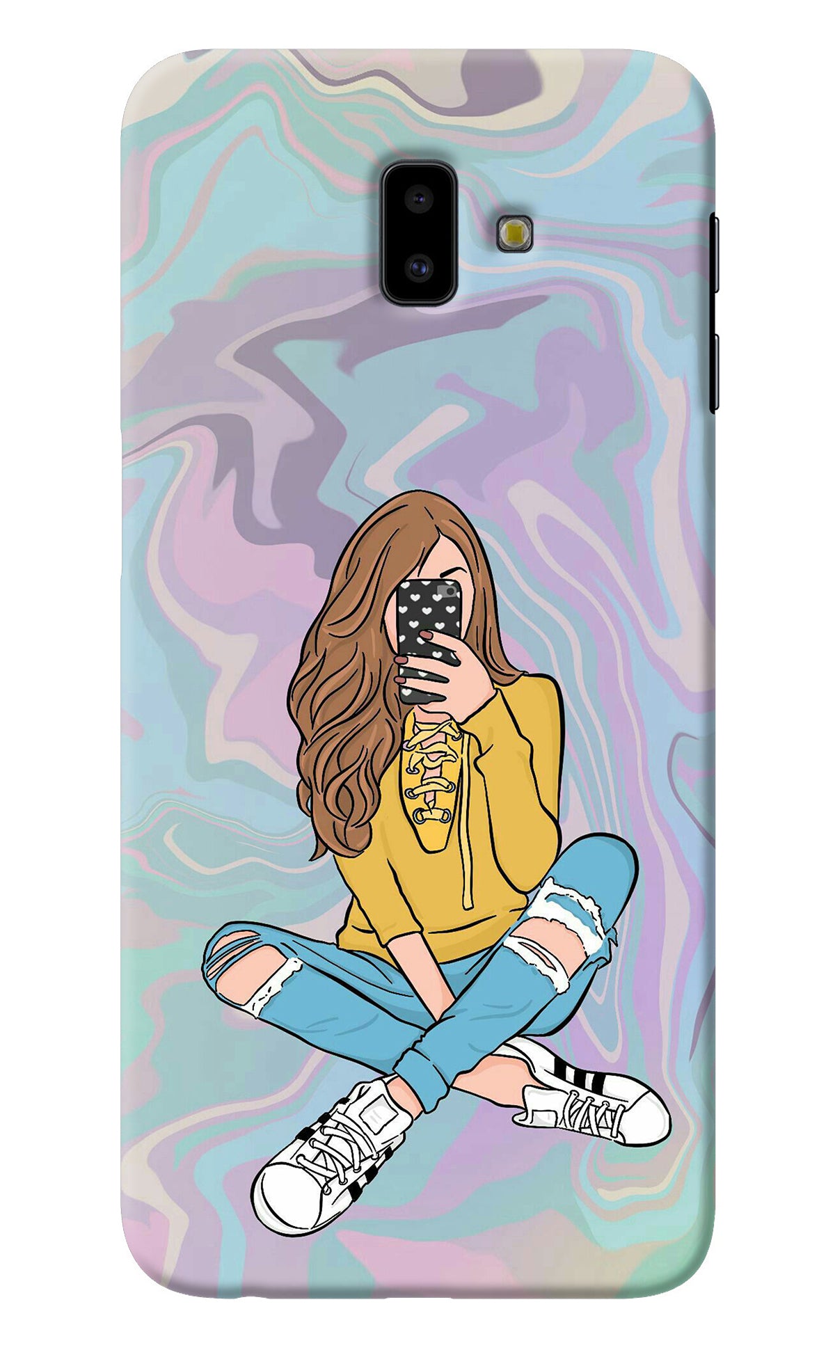 Selfie Girl Samsung J6 plus Back Cover