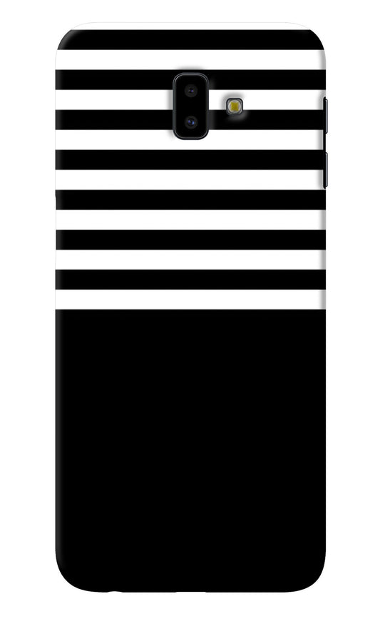 Black and White Print Samsung J6 plus Back Cover