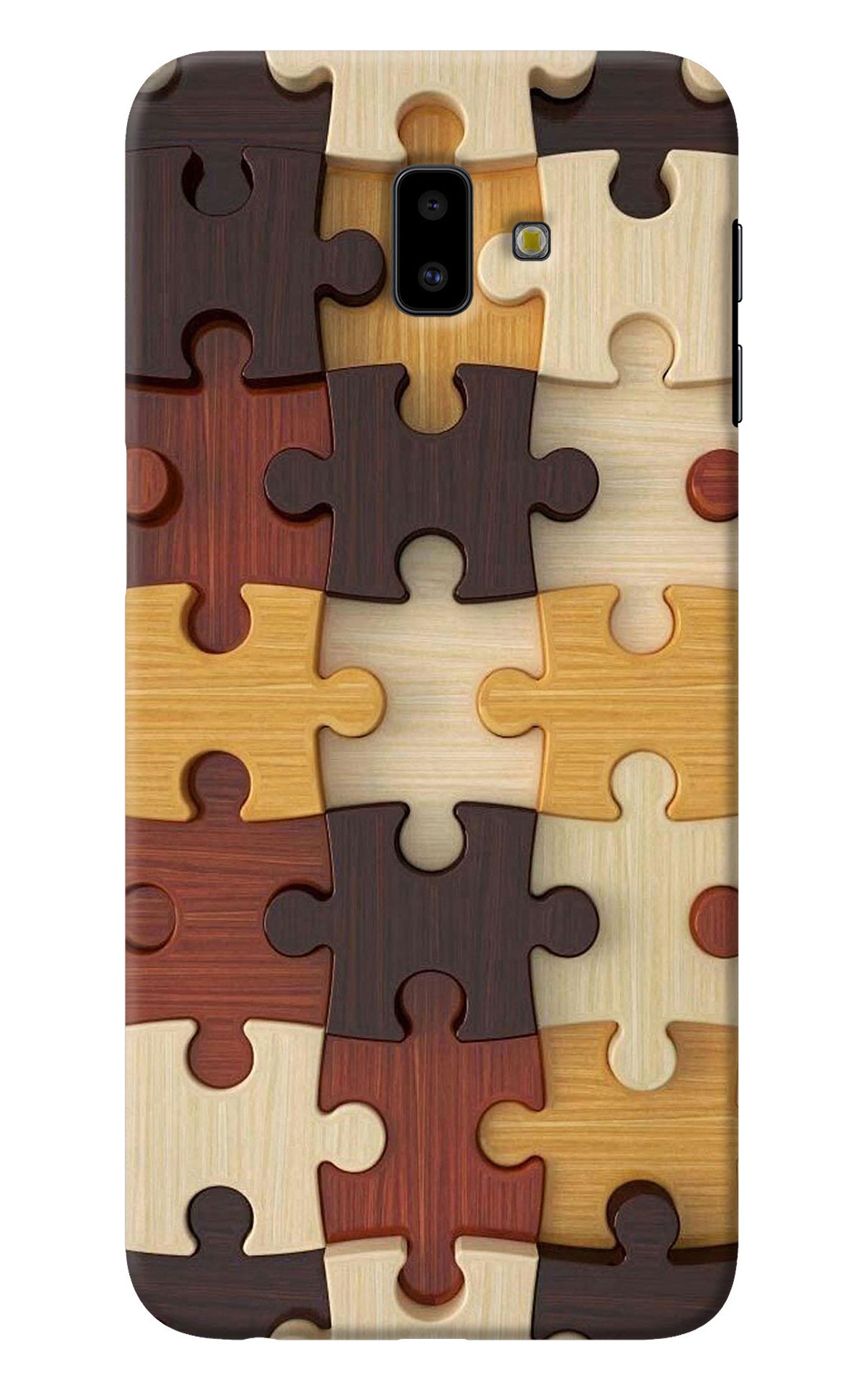 Wooden Puzzle Samsung J6 plus Back Cover