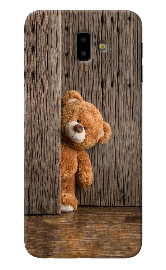 Teddy Wooden Samsung J6 plus Back Cover