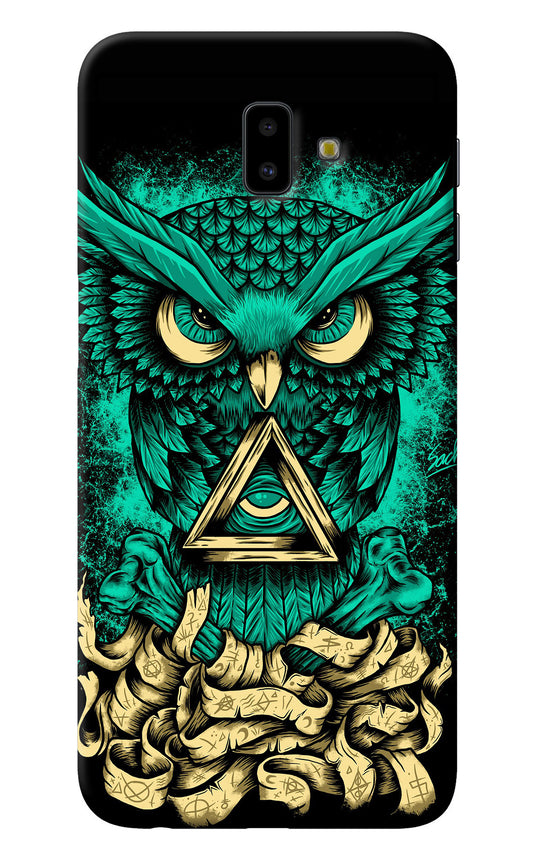 Green Owl Samsung J6 plus Back Cover