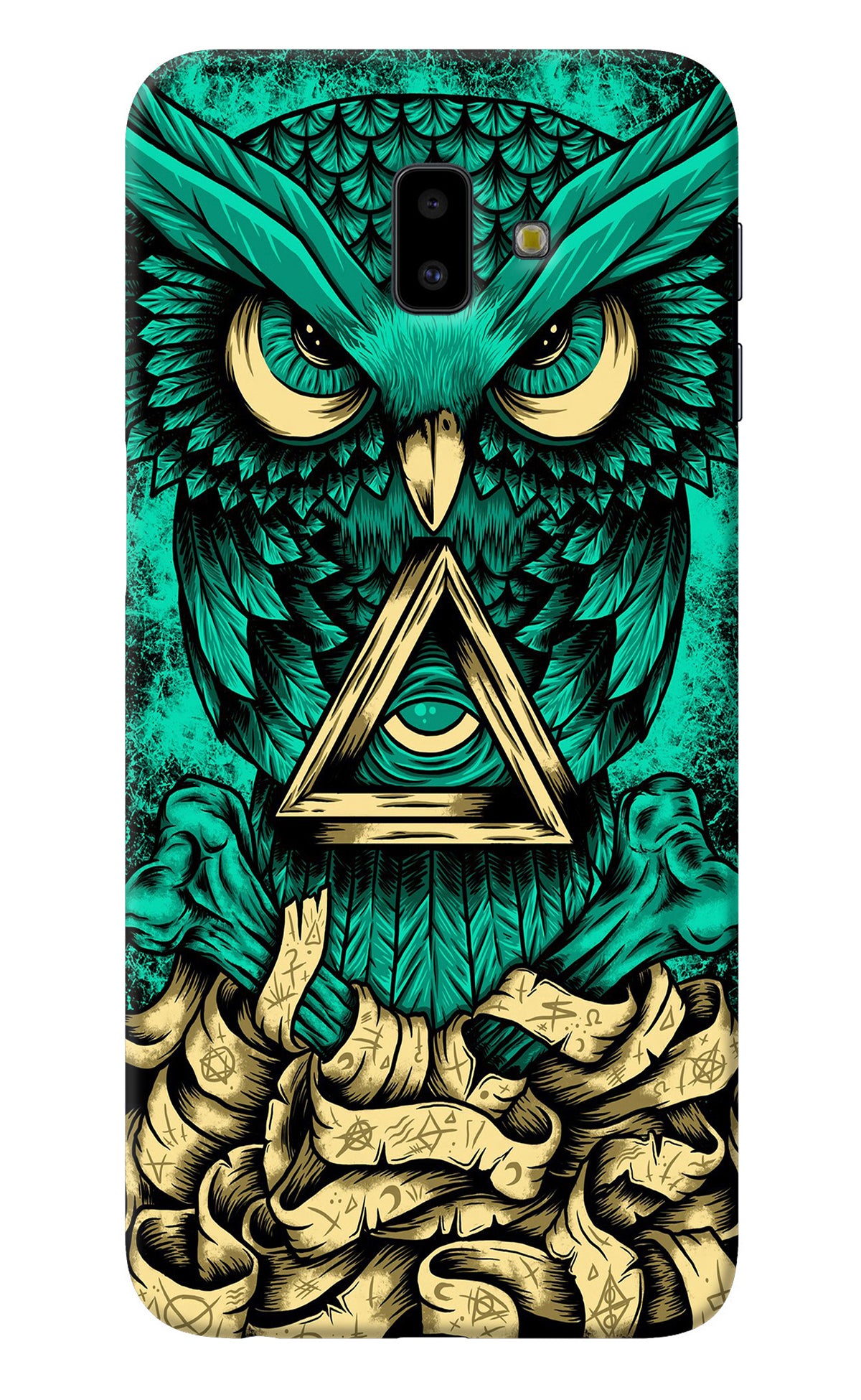 Green Owl Samsung J6 plus Back Cover