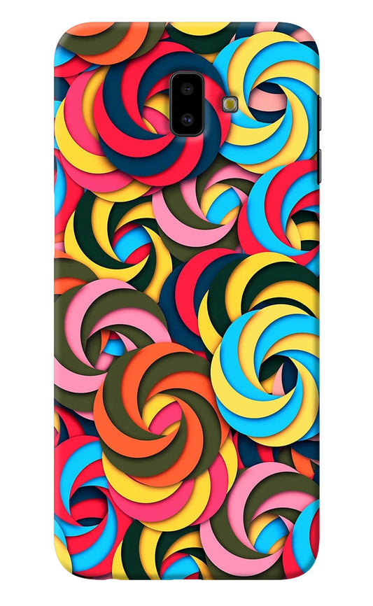 Spiral Pattern Samsung J6 plus Back Cover