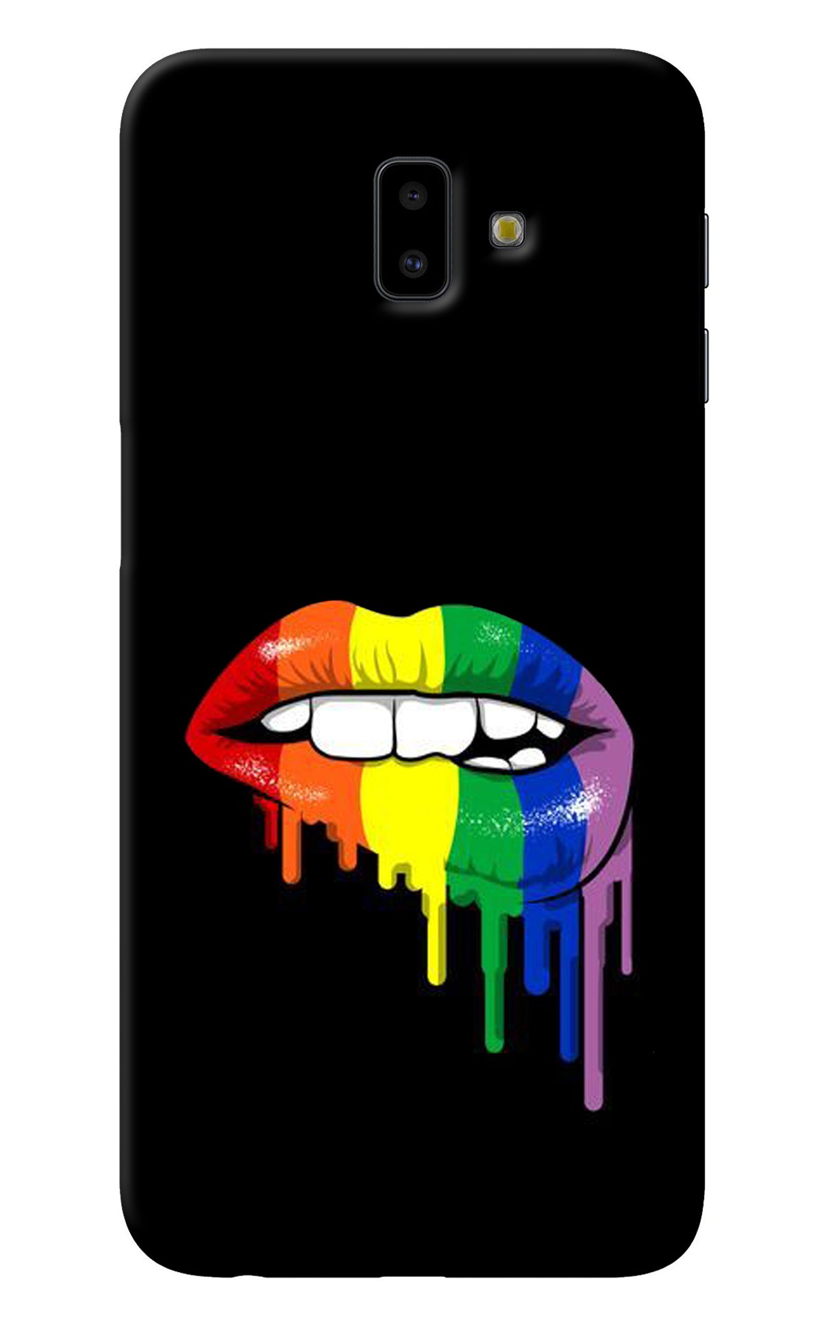 Lips Biting Samsung J6 plus Back Cover