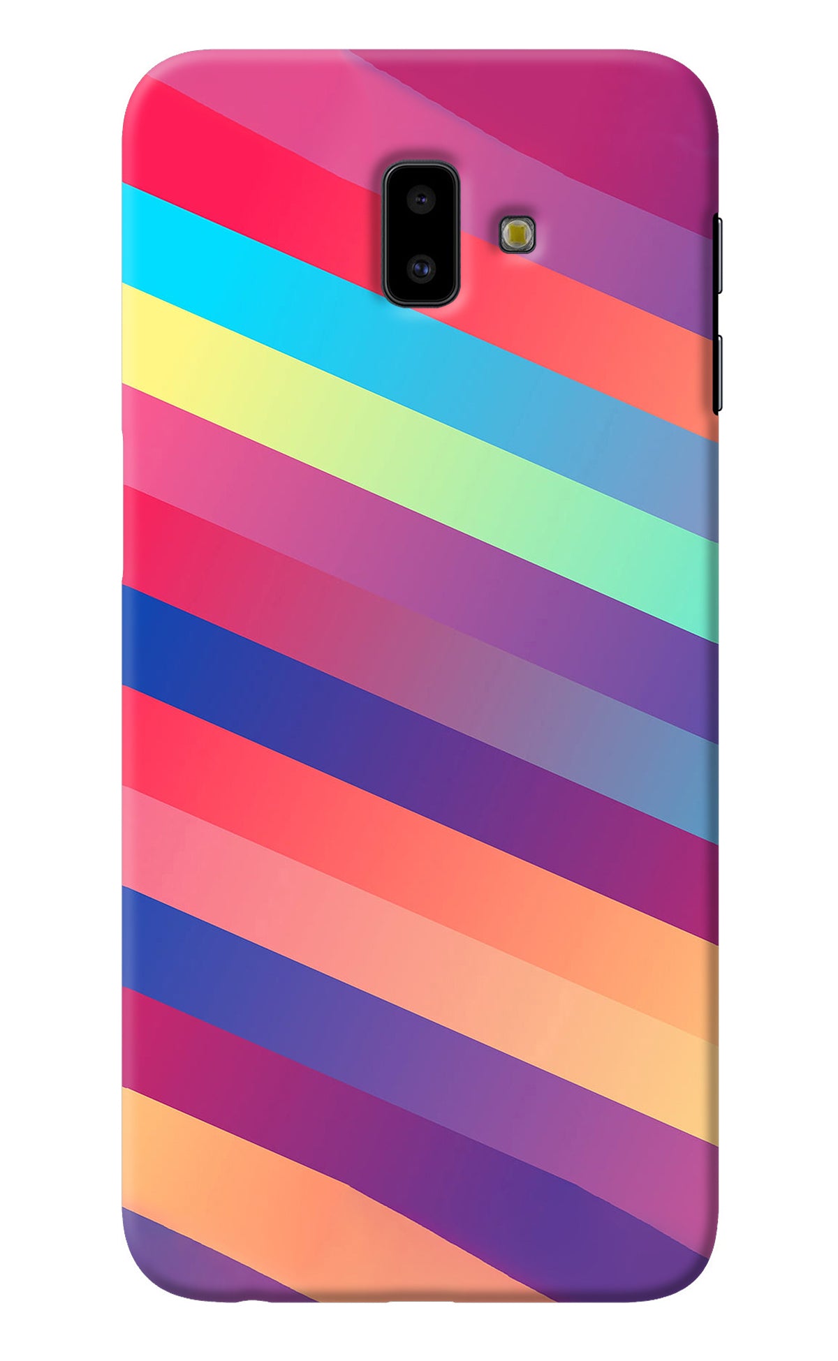 Stripes color Samsung J6 plus Back Cover