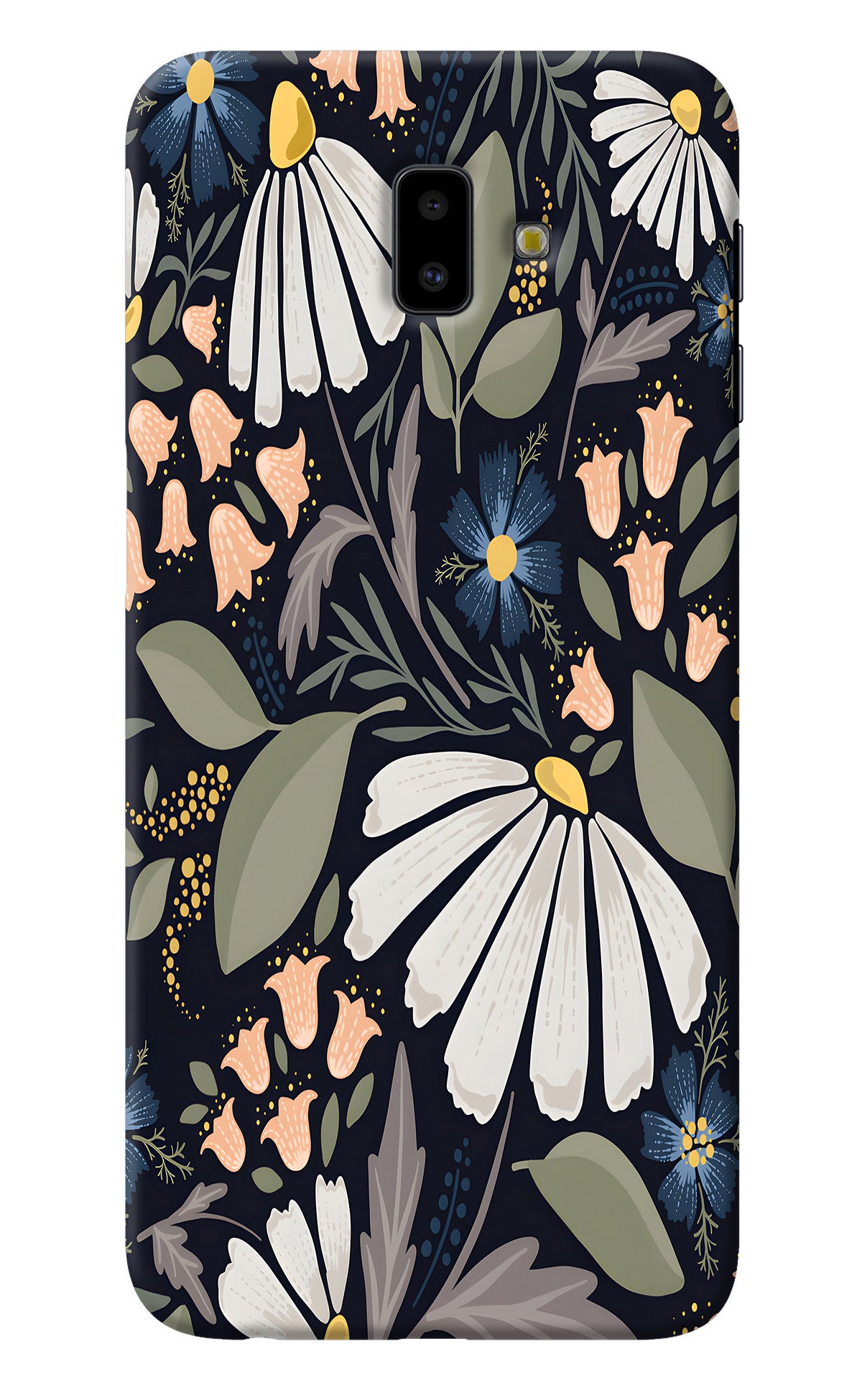 Flowers Art Samsung J6 plus Back Cover