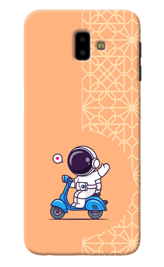 Cute Astronaut Riding Samsung J6 plus Back Cover