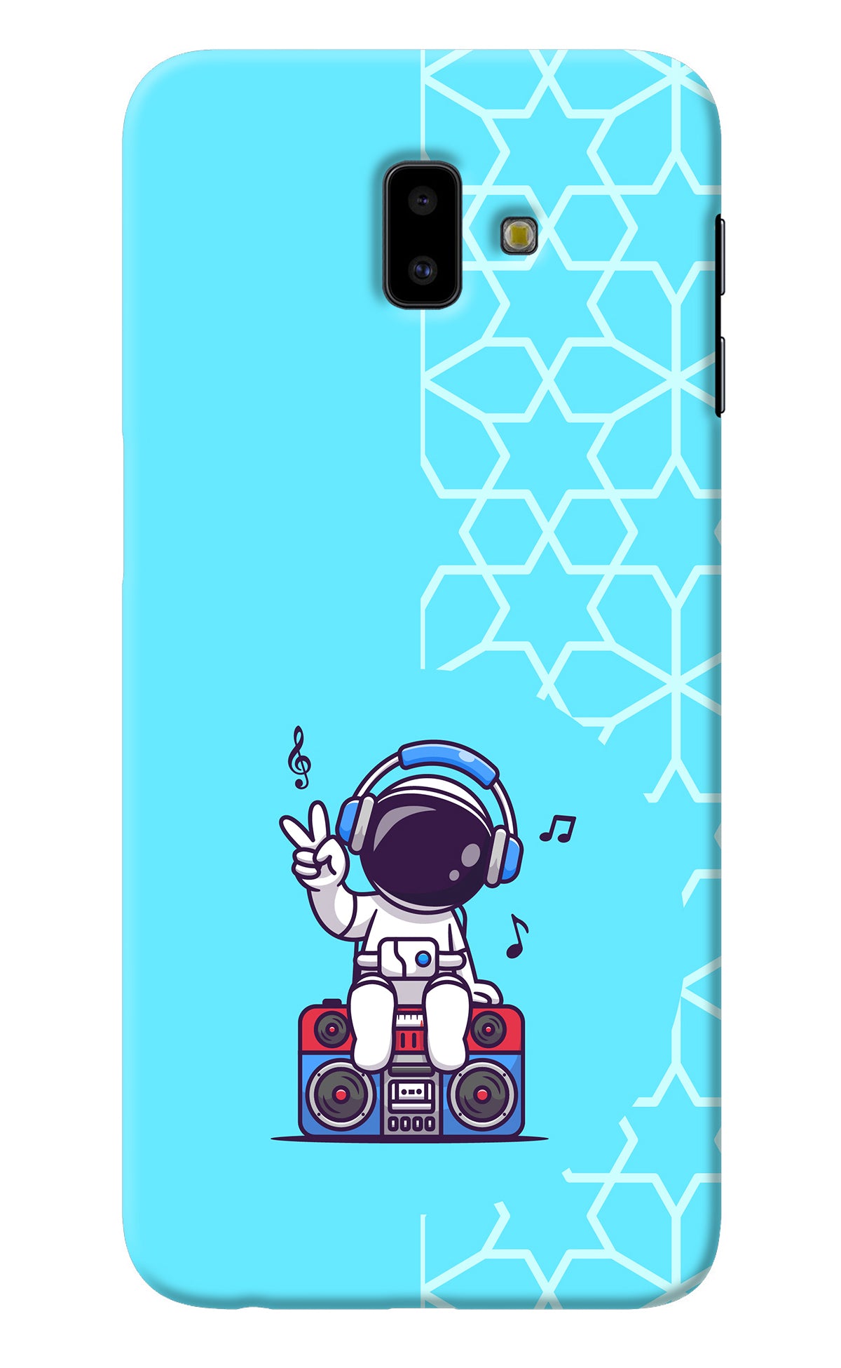 Cute Astronaut Chilling Samsung J6 plus Back Cover