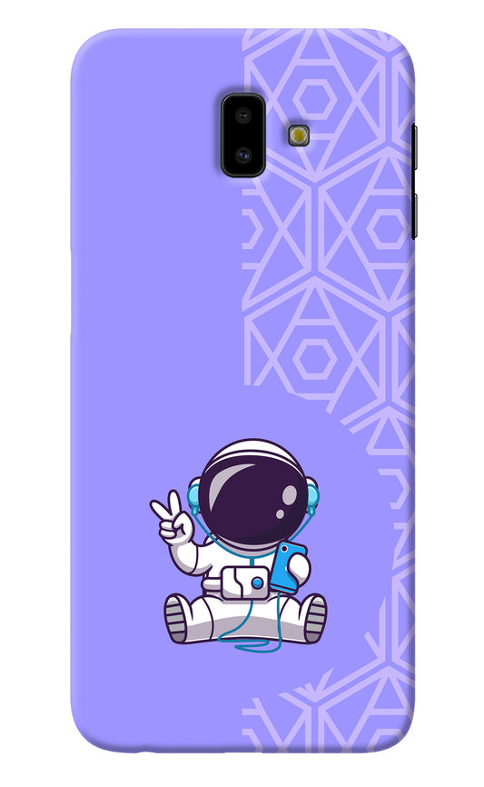 Cute Astronaut Chilling Samsung J6 plus Back Cover