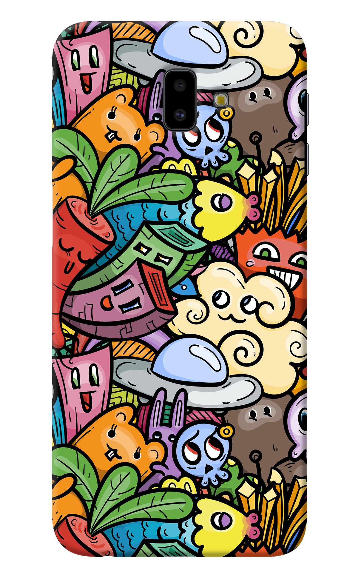 Veggie Doodle Samsung J6 plus Back Cover