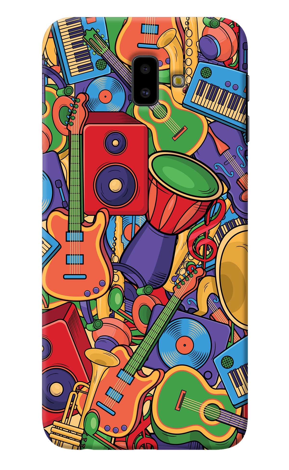 Music Instrument Doodle Samsung J6 plus Back Cover