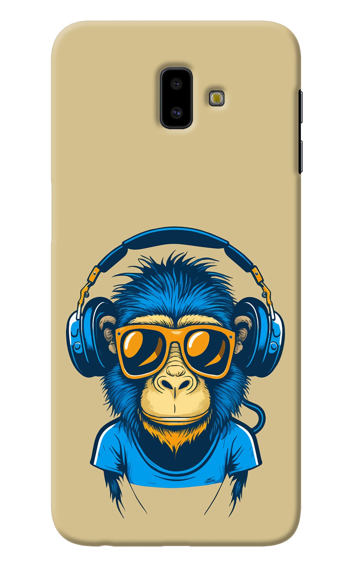 Monkey Headphone Samsung J6 plus Back Cover