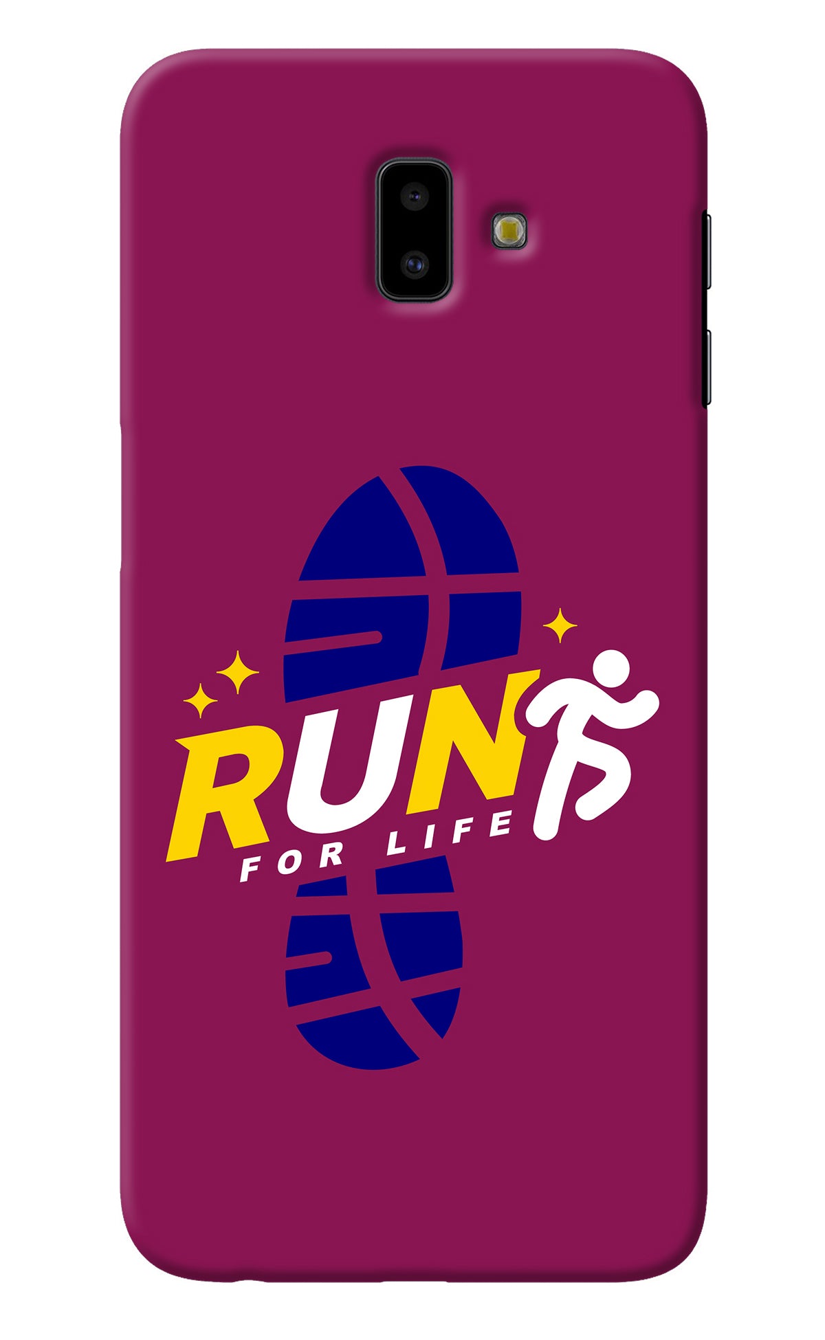 Run for Life Samsung J6 plus Back Cover