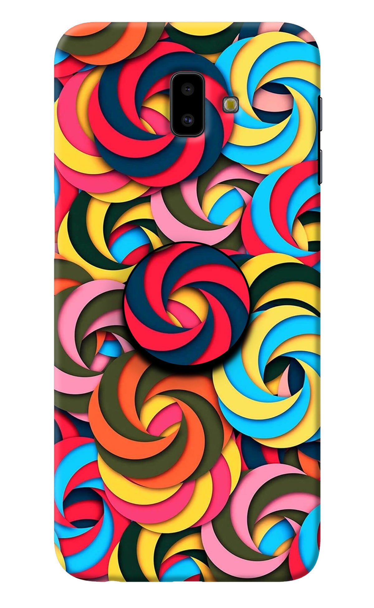 Spiral Pattern Samsung J6 plus Pop Case