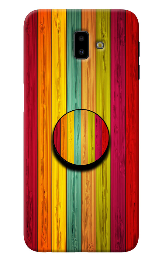 Multicolor Wooden Samsung J6 plus Pop Case