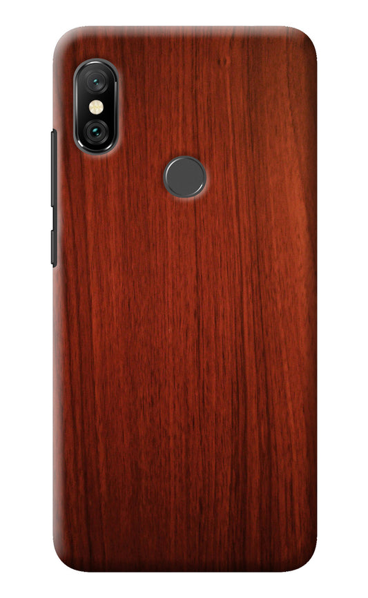 Wooden Plain Pattern Redmi Note 6 Pro Back Cover