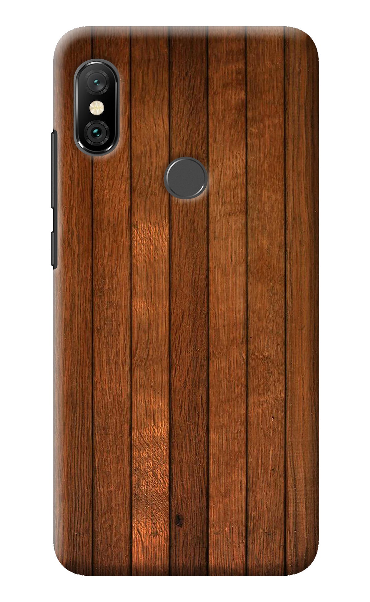 Wooden Artwork Bands Redmi Note 6 Pro Back Cover