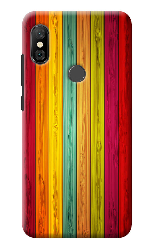 Multicolor Wooden Redmi Note 6 Pro Back Cover