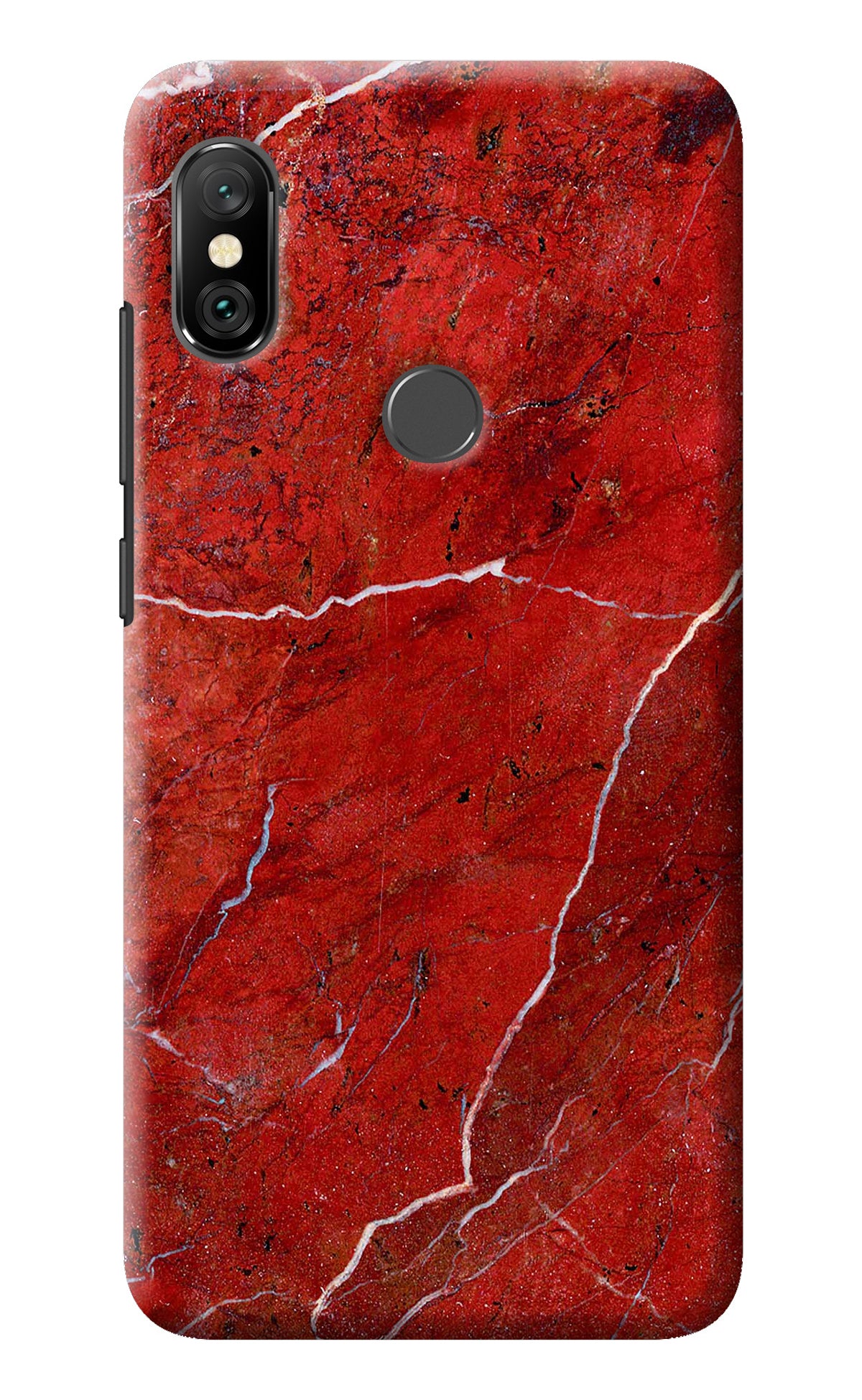 Red Marble Design Redmi Note 6 Pro Back Cover