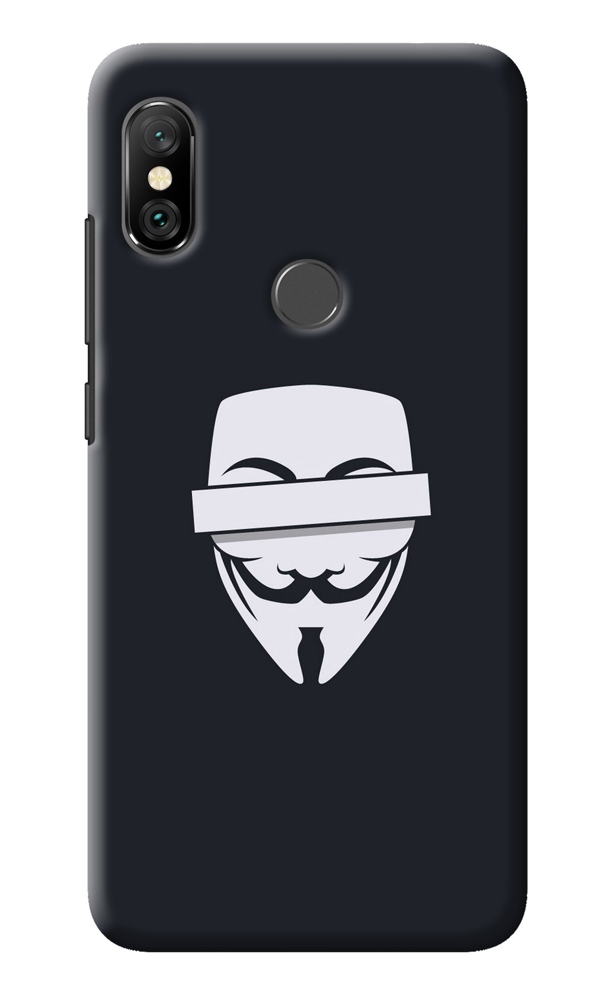 Anonymous Face Redmi Note 6 Pro Back Cover