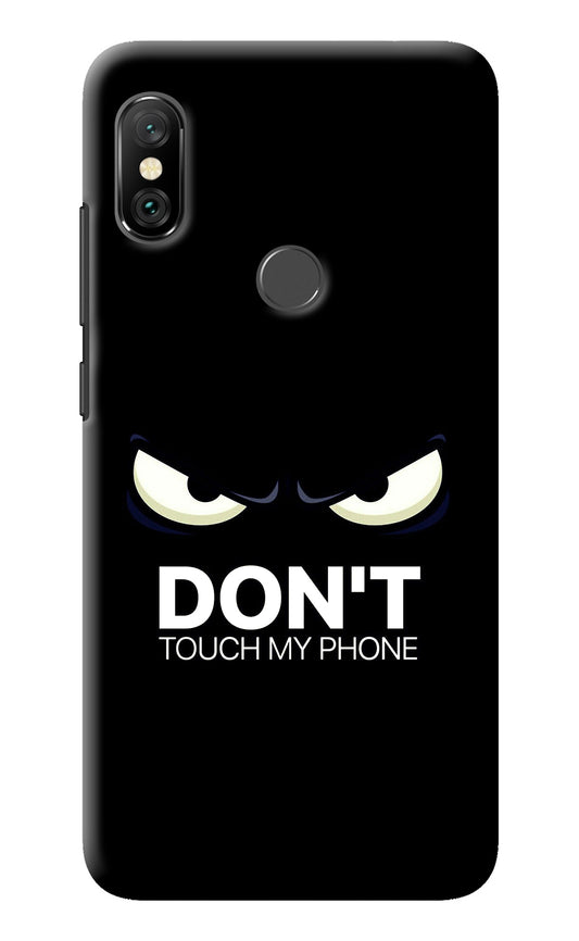 Don'T Touch My Phone Redmi Note 6 Pro Back Cover