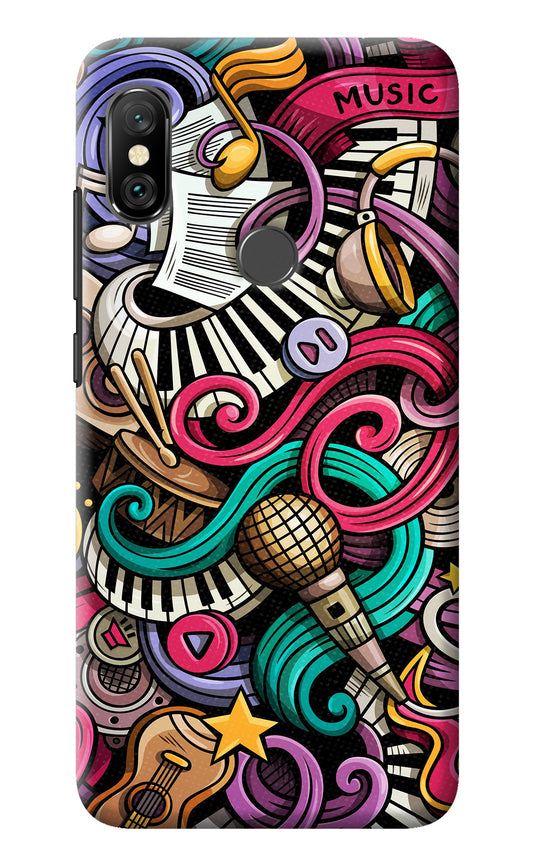 Music Abstract Redmi Note 6 Pro Back Cover