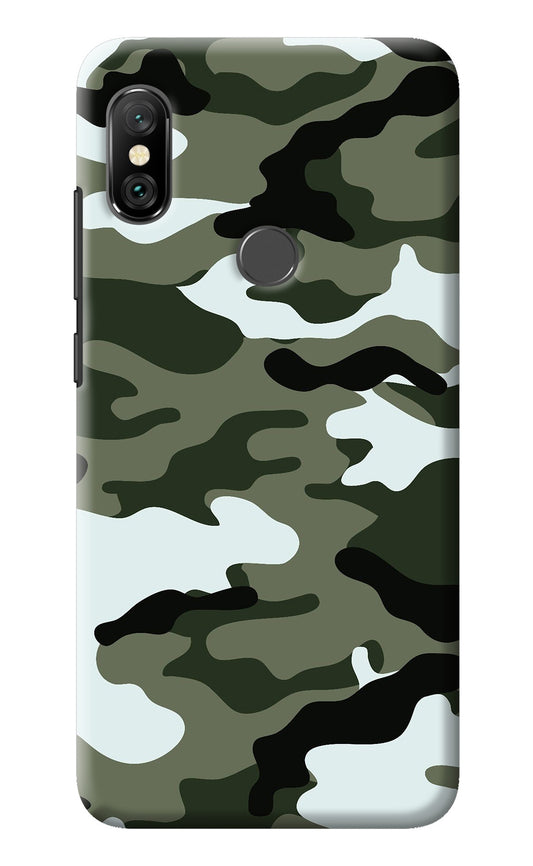 Camouflage Redmi Note 6 Pro Back Cover