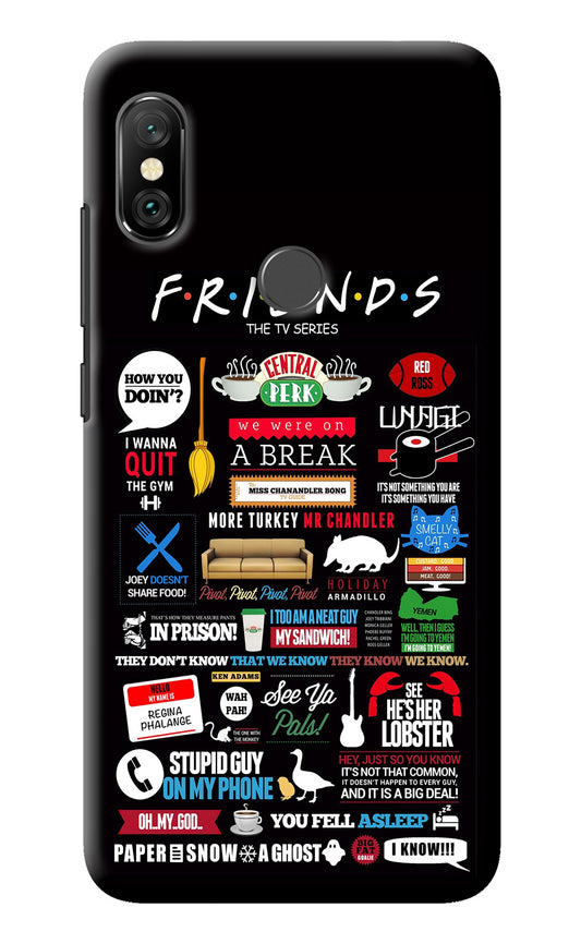 FRIENDS Redmi Note 6 Pro Back Cover