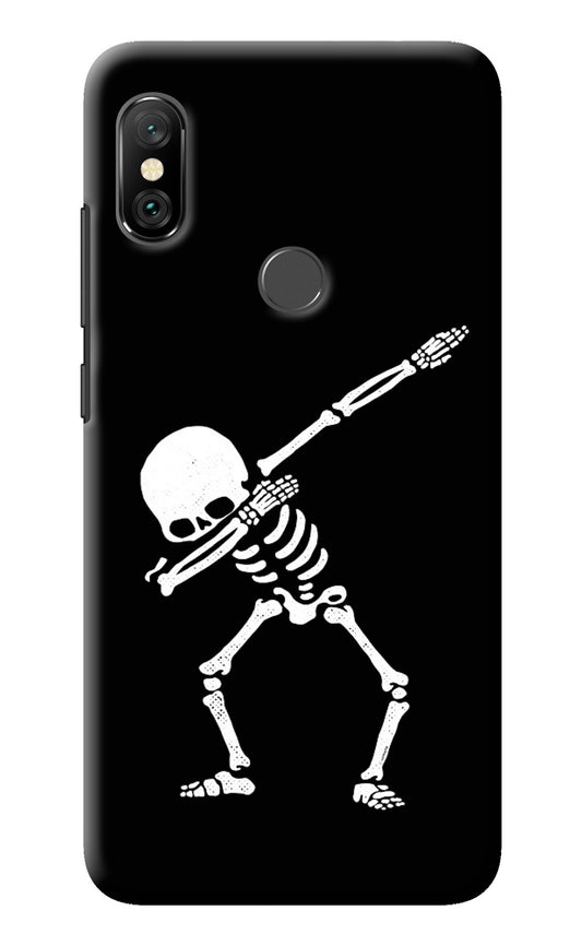 Dabbing Skeleton Art Redmi Note 6 Pro Back Cover