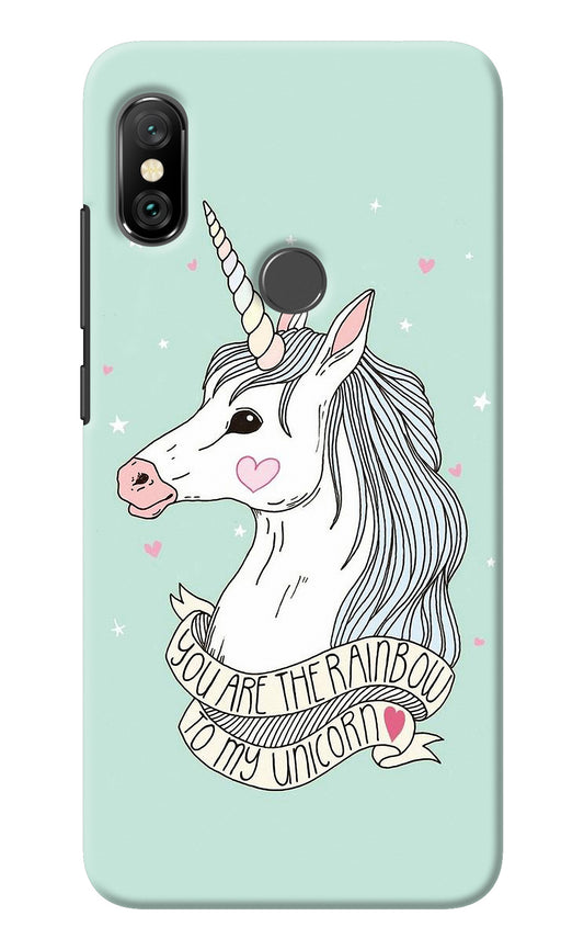 Unicorn Wallpaper Redmi Note 6 Pro Back Cover