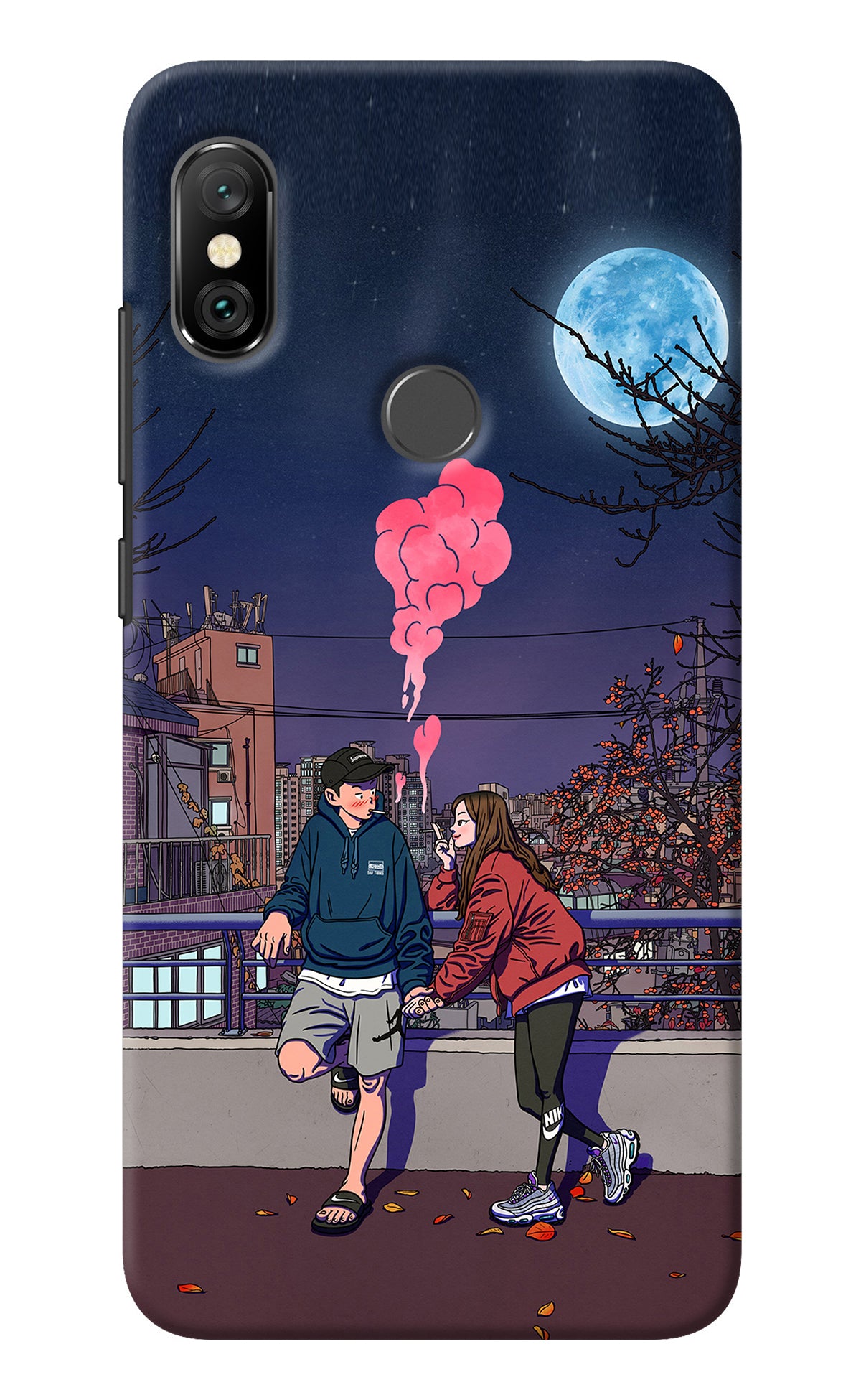 Chilling Couple Redmi Note 6 Pro Back Cover