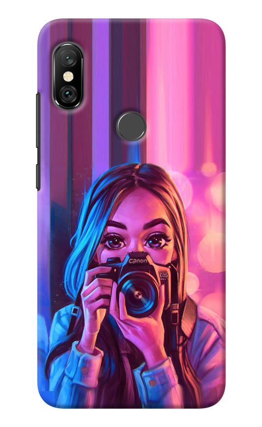 Girl Photographer Redmi Note 6 Pro Back Cover