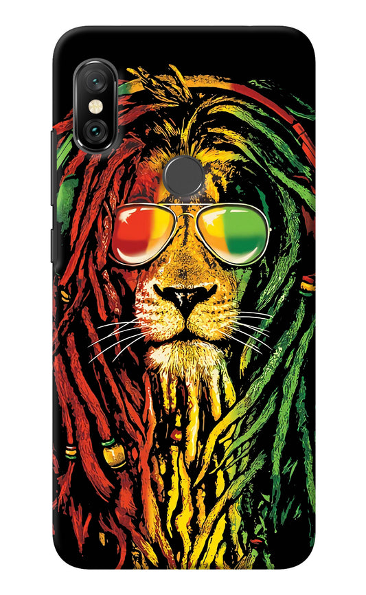Rasta Lion Redmi Note 6 Pro Back Cover