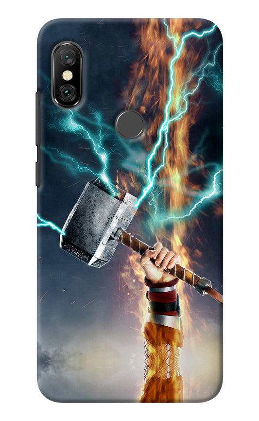 Thor Hammer Mjolnir Redmi Note 6 Pro Back Cover