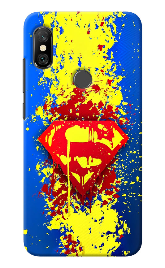 Superman logo Redmi Note 6 Pro Back Cover