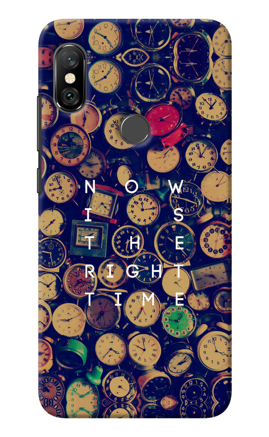 Now is the Right Time Quote Redmi Note 6 Pro Back Cover
