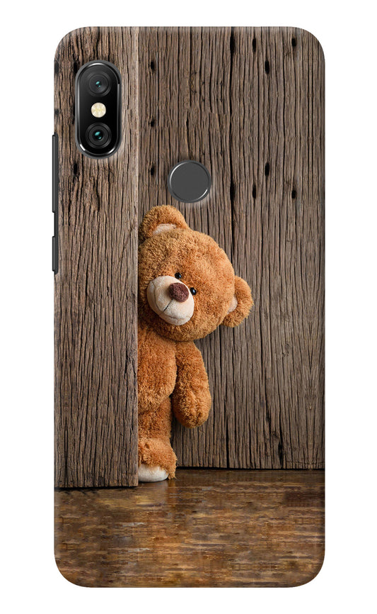 Teddy Wooden Redmi Note 6 Pro Back Cover