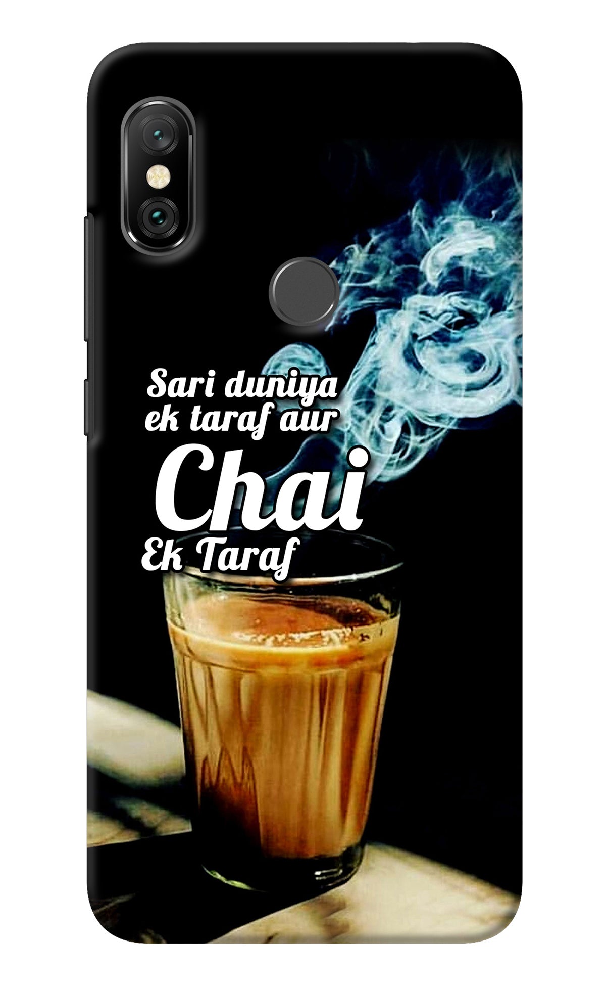 Chai Ek Taraf Quote Redmi Note 6 Pro Back Cover