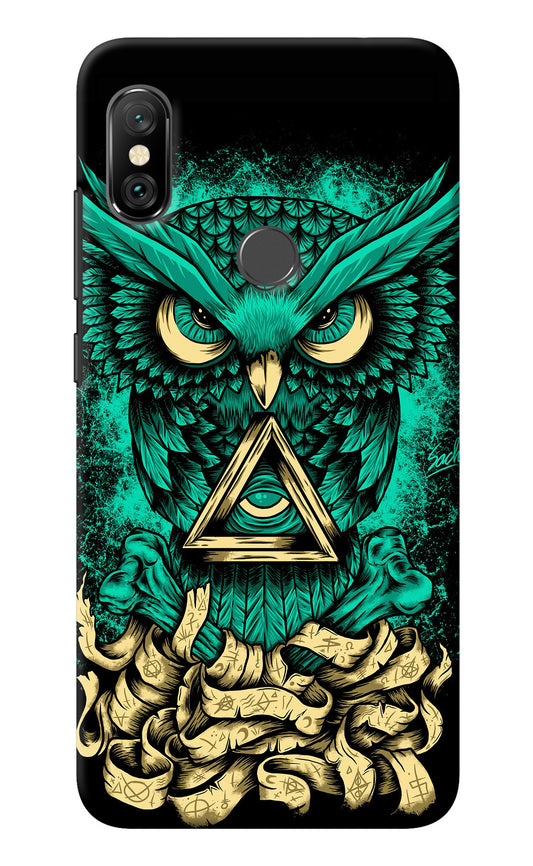 Green Owl Redmi Note 6 Pro Back Cover