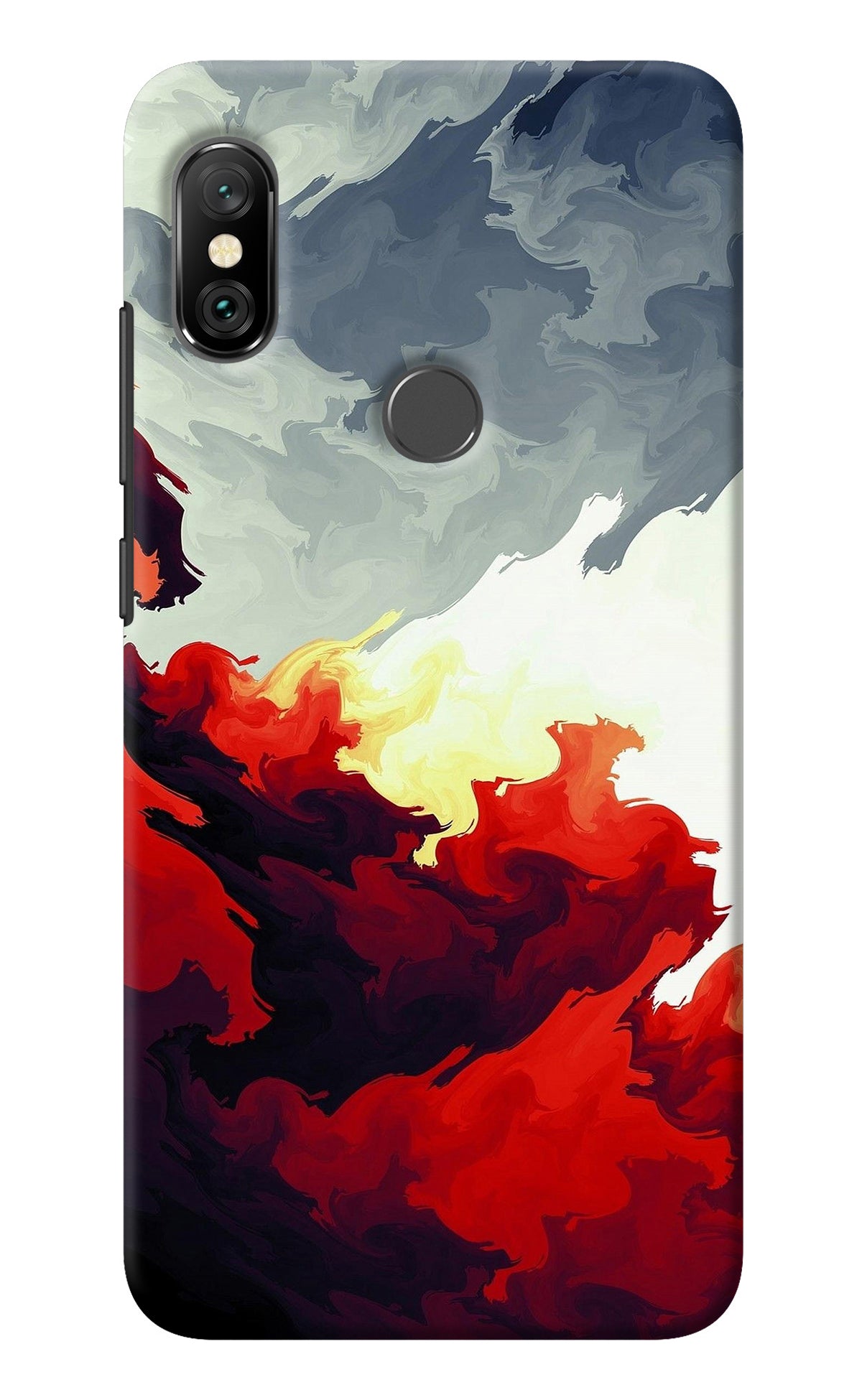 Fire Cloud Redmi Note 6 Pro Back Cover