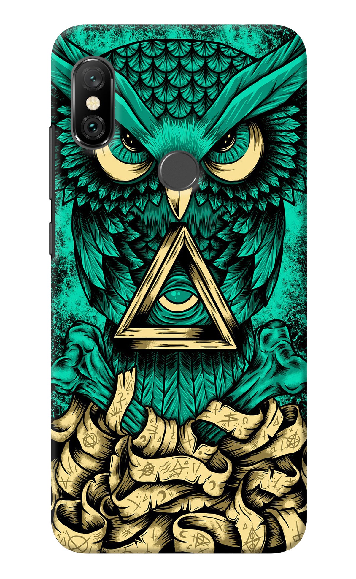 Green Owl Redmi Note 6 Pro Back Cover